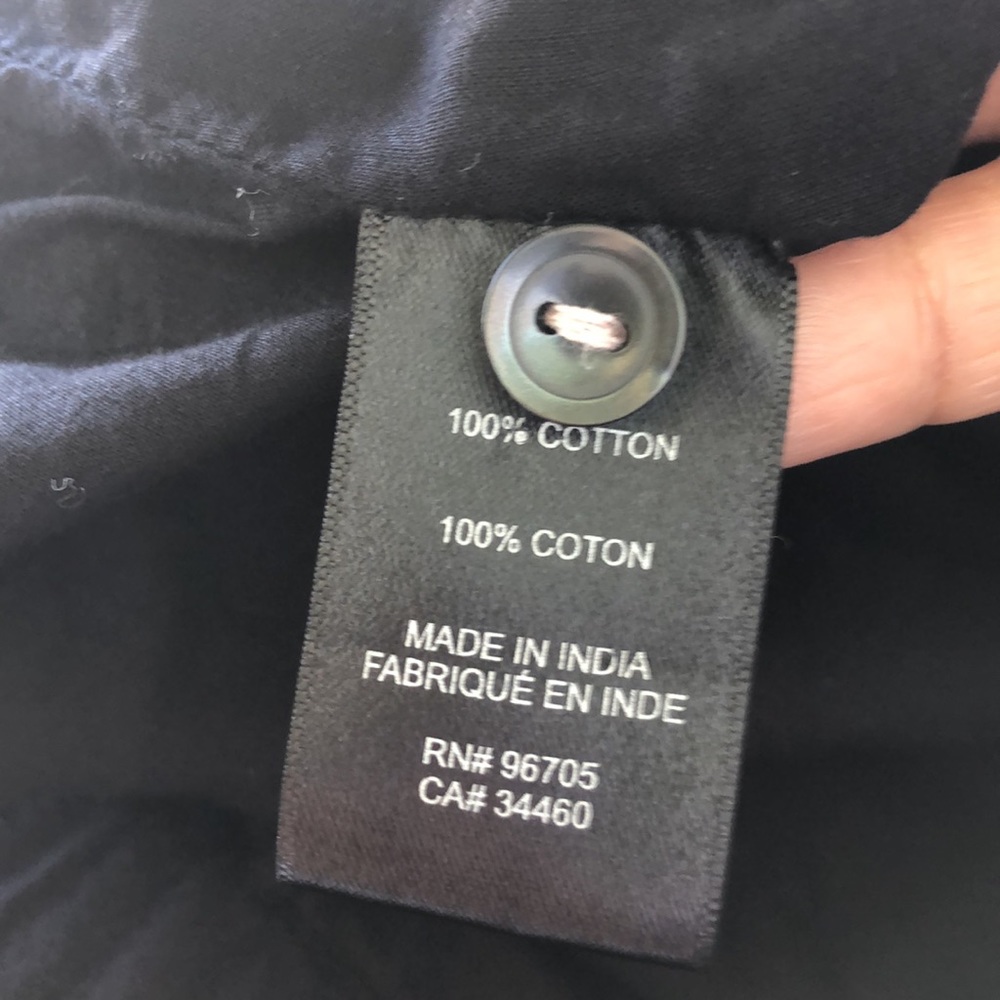 LA VIE REBECCA TAYLOR BLACK SATIN STRIPE DOBBY DRESS SIZE MEDIUM 💯 COTTON EUC - Picture 16 of 16